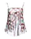 Dsquared2 Woman Top Tomato Red Size 2 Silk In Tomato Red