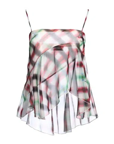 Dsquared2 Woman Top Tomato Red Size 2 Silk