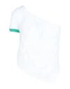 Dsquared2 Woman Top White Size L Mohair Wool, Polyamide, Wool In White