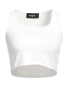 Dsquared2 Woman Top White Size S Viscose, Polyester
