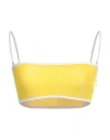 Dsquared2 Woman Top Yellow Size 2 Polyester