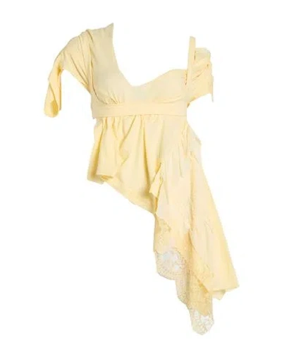 Dsquared2 Woman Top Yellow Size M Cotton