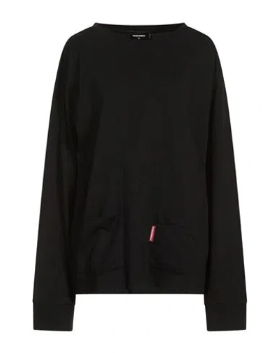 Dsquared2 Woman T-shirt Black Size S Cotton