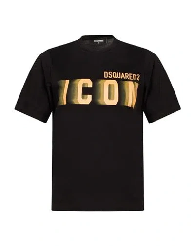 Dsquared2 Woman T-shirt Black Size S Cotton