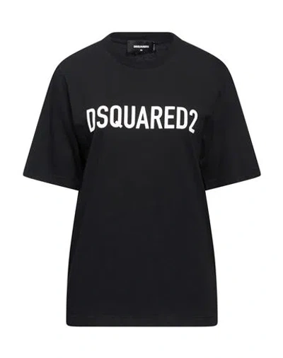 Dsquared2 Woman T-shirt Black Size Xs Cotton