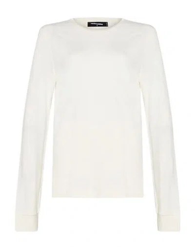 Dsquared2 Woman T-shirt Ivory Size Xs Viscose In White