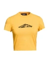 Dsquared2 Woman T-shirt Marigold Size Xs Cotton In Yellow