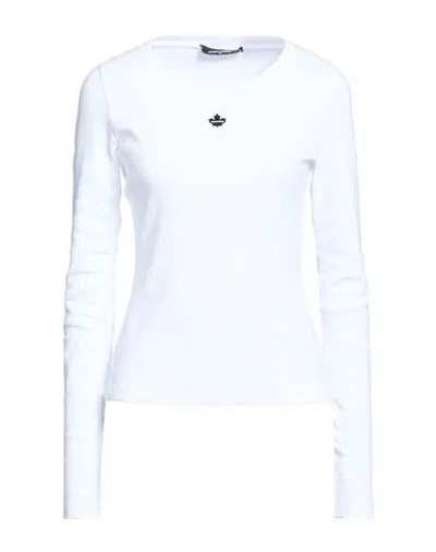 Dsquared2 Woman T-shirt White Size S Cotton In Blue