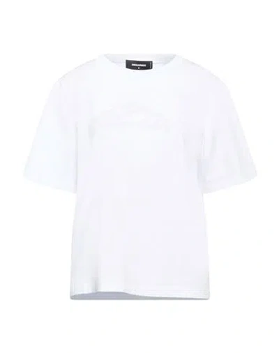 Dsquared2 Woman T-shirt White Size Xxs Cotton