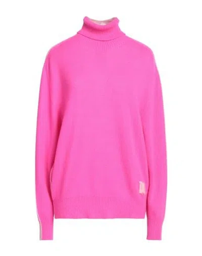 Dsquared2 Woman Turtleneck Fuchsia Size M Wool, Cashmere In Pink