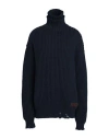Dsquared2 Navy Blue Sweater With Double Collar In Blue