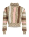 Dsquared2 Woman Turtleneck Military Green Size L Mohair Wool, Polyamide, Wool