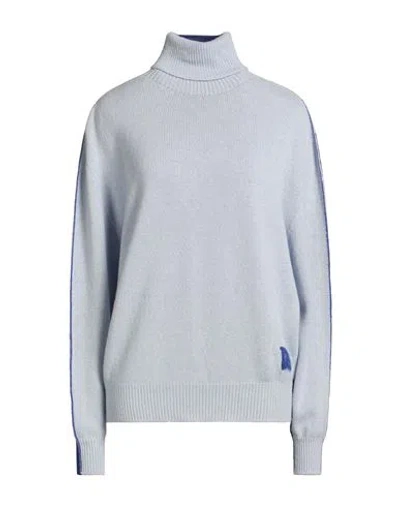 Dsquared2 Woman Turtleneck Sky Blue Size M Wool, Cashmere
