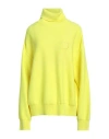 Dsquared2 Woman Turtleneck Yellow Size Xs Virgin Wool