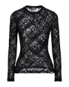 Dsquared2 Woman Undershirt Black Size 4 Cotton, Polyamide, Elastane In Black