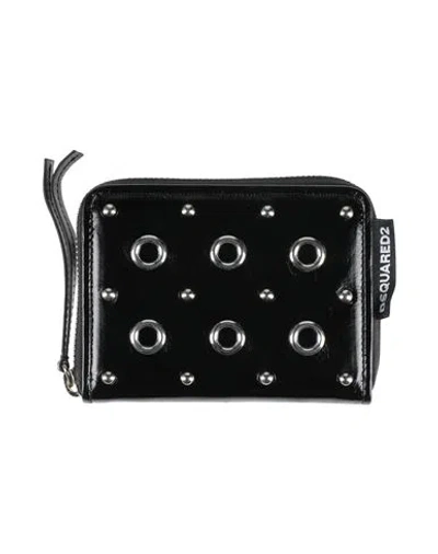 Dsquared2 Woman Wallet Black Size - Calfskin