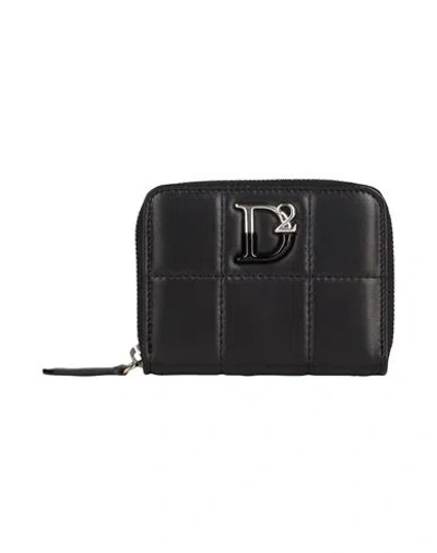 Dsquared2 Woman Wallet Black Size - Calfskin