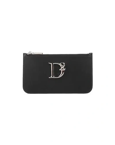 Dsquared2 Woman Wallet Black Size - Calfskin