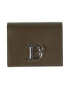 Dsquared2 Woman Wallet Dark Brown Size - Calfskin In Brown