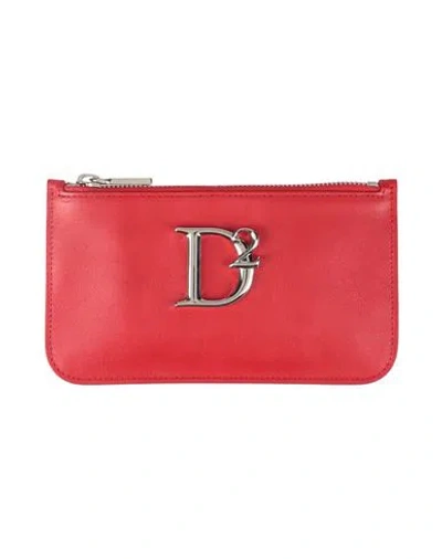 Dsquared2 Woman Wallet Red Size - Calfskin
