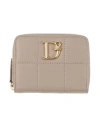 Dsquared2 Woman Wallet Taupe Size - Leather In Grey