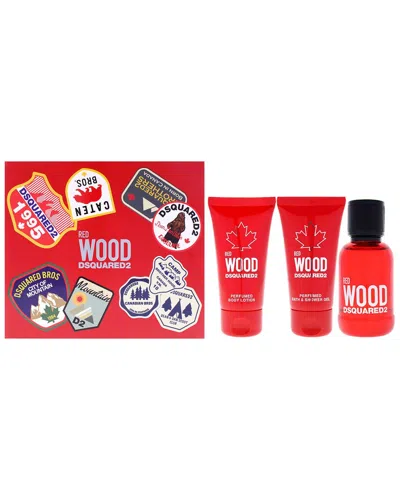 Dsquared2 Women's 3pc Red Wood Gift Set