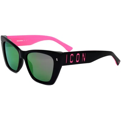 Dsquared2 Women's 53 Mm Purple Sunglasses In Green