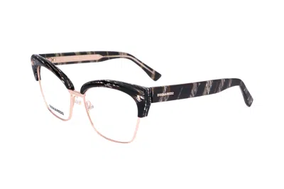 Dsquared2 Women's 54 Mm Brown Opticals In Black
