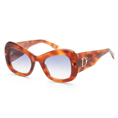 Dsquared2 Women's 54mm Beige Havana Sunglasses In Brown