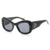 Dsquared2 Grey Butterfly Ladies Sunglasses D2 0137/s 02m2/ir 54 In Black