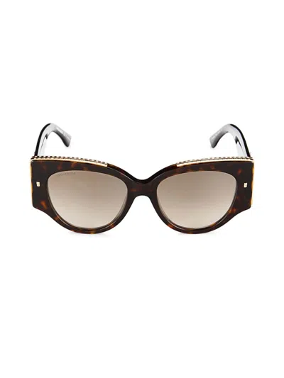 Dsquared2 Women's 54mm Butterfly Sunglasses In Brown