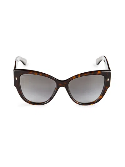 Dsquared2 Women's 56mm Cat Eye Sunglasses In Black