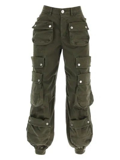 DSQUARED2 WOMEN'S ARMY STRETCH COTTON CARGO PANT