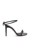 Dsquared2 Black Ankle Strap Heels In Black