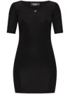 Dsquared2 Celine Polo Style Shirt In Thin Cotton In Black