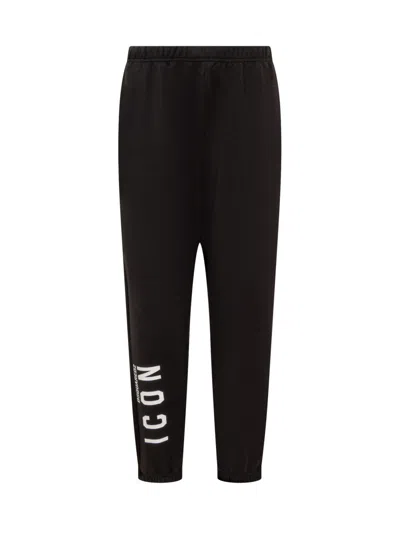 Dsquared2 Black Tapered Joggers Pants