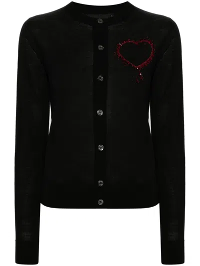 Dsquared2 Women Black Wool Cashmere Sweater