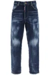 Dsquared2 Distressed Trousers Featuring Five-pocket Design In Blue