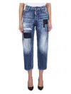 Dsquared2 Paint-splatter Straight-leg Jeans In Blue