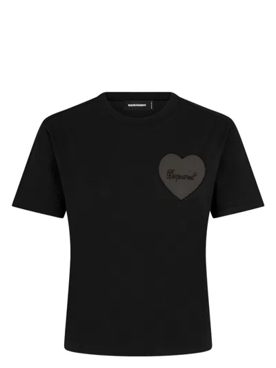 DSQUARED2 WOMEN'S BOXY-FIT COTTON T-SHIRT