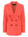 Dsquared2 Dsquared Women Coral Stretch Polyester Blend New York Blazer
