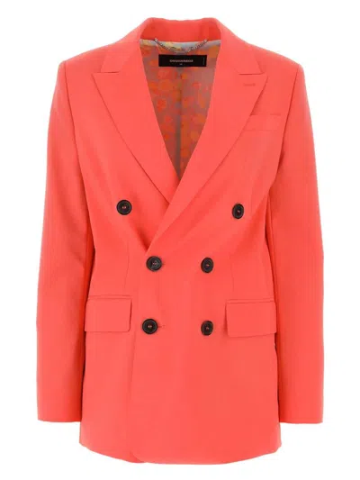 Dsquared2 Women's Coral Stretch Polyester Blend New York Blazer | Size It 36 | S75bn0847s54411 Color 252