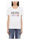 Dsquared2 White Cotton T-shirt With Logo In White
