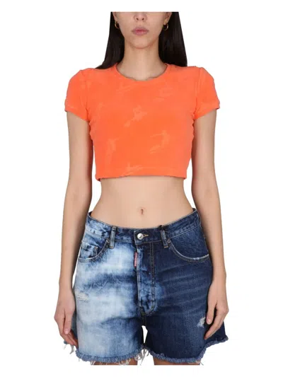 DSQUARED2 WOMEN'S CROP TOP