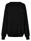 Dsquared2 D2 Statement Logo Knit Sweater In Black