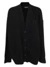 Dsquared2 Knit Cardigan Front Pockets In Black