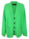 Dsquared2 Statement Knit Cardigan Featuring Pockets In Green