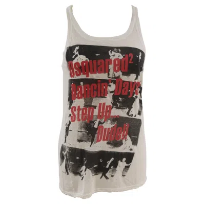 Pre-owned Dsquared2 Women's Dancing Days T-shirt, Size S, Made In Italy In Brown