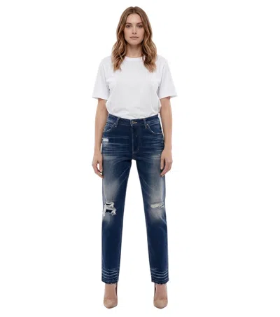Dsquared2 Women Dark Blue High Rise Jeans