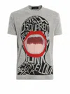 Dsquared2 Graphic-print T-shirt In Gray